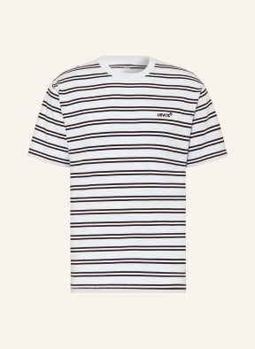 Levi's black and white striped t shirt hot sale