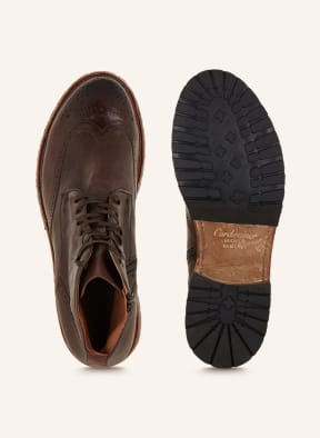 Leather sole on sale lace up boots