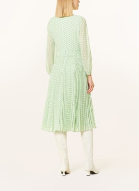 HOBBS Dress SALMA with pleats in light green