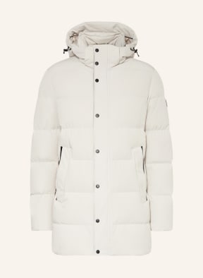 PAUL SHARK Down jacket with removable hood in ecru