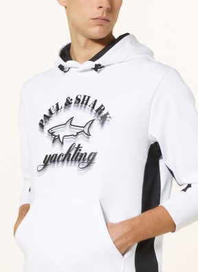PAUL SHARK Hoodie in white black