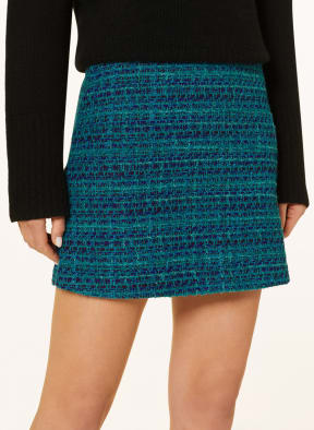 rich royal Tweed skirt