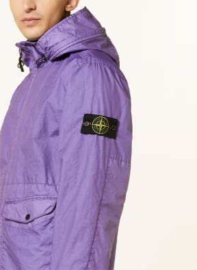 Stone island purple coat outlet