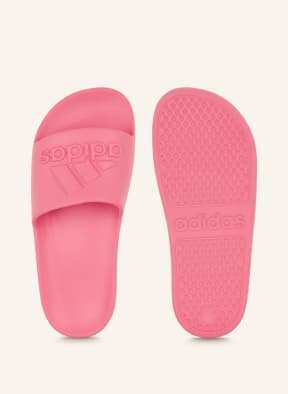 Red and pink online adidas slides