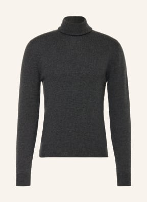 RALPH LAUREN PURPLE LABEL Turtleneck sweater in cashmere in dark gray