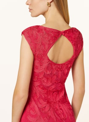Calvin klein red deals lace dress