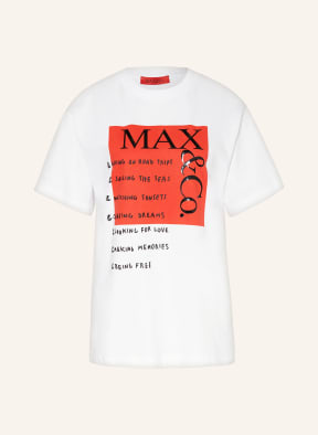 MAX Co. T shirt COTEE in white red