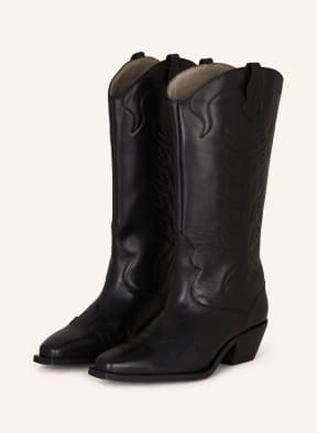 ALLSAINTS Cowboy Boots DOLLY in schwarz