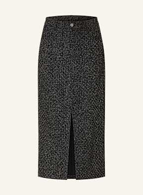 Y.A.S. Skirt with decorative gems in black silver