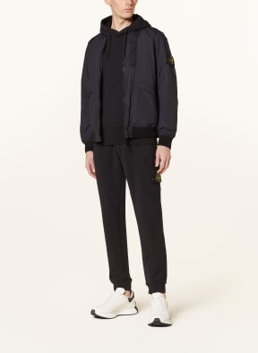 Stone island black bomber jacket 2025