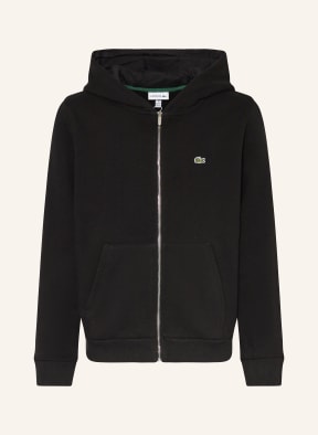 LACOSTE Sweatjacke in schwarz
