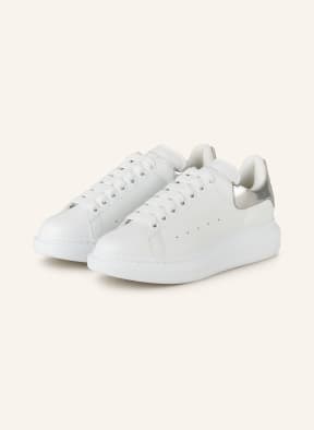 Alexander mcqueen white silver hotsell