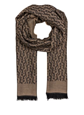 AIGNER Scarf, Color: DARK BROWN/ LIGHT BROWN (Image 1)
