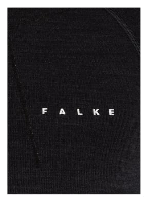 FALKE Koszulka funkcyjna WOOL-TECH z wełną merino, Kolor: CZARNY (Obrazek 1)