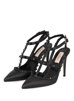 VALENTINO GARAVANI Slingpumps ROCKSTUD mit Nieten, Farbe: SCHWARZ (Bild 1)