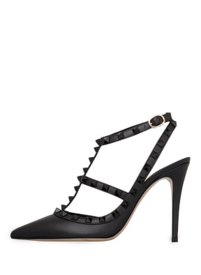 VALENTINO GARAVANI Slingpumps ROCKSTUD mit Nieten, Farbe: SCHWARZ (Bild 1)