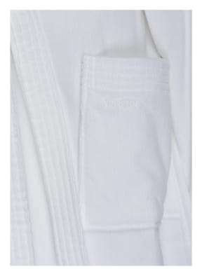 VOSSEN Unisex-Bademantel TEXAS mit Kapuze, Farbe: WEISS (Bild 1)