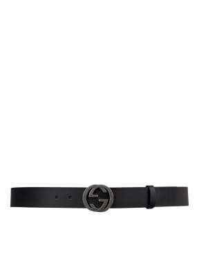 GUCCI Leather belt GG, Color: BLACK (Image 1)