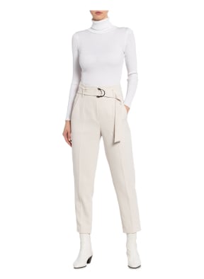 rosemunde Turtleneck shirt BABETTE made of silk, Color: WHITE (Image 1)