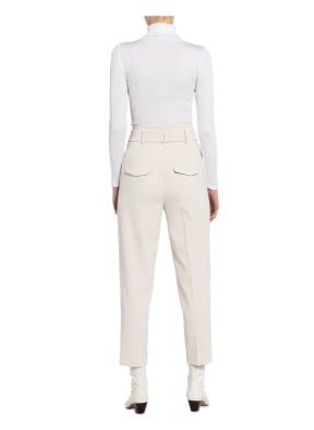 rosemunde Turtleneck shirt BABETTE made of silk, Color: WHITE (Image 1)