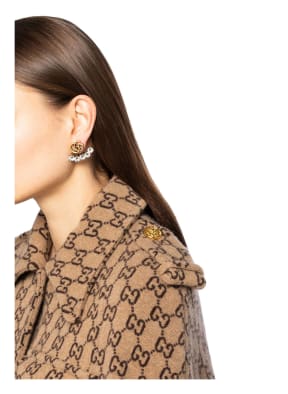 GUCCI Ohrhänger GG MARMONT, Farbe: GOLD/ WEISS (Bild 1)