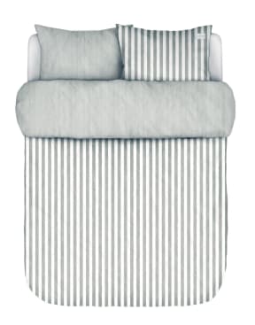 Marc O'Polo Bettwäsche MIKKELI, Farbe: GRAU/ CREME GESTREIFT (Bild 1)