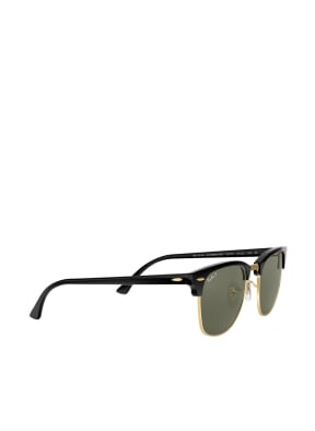 Ray-Ban Sunglasses RB3016 CLUBMASTER, Color: 901/58 - BLACK/GREEN POLARIZED (Image 1)