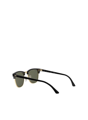 Ray-Ban Sunglasses RB3016 CLUBMASTER, Color: 901/58 - BLACK/GREEN POLARIZED (Image 1)