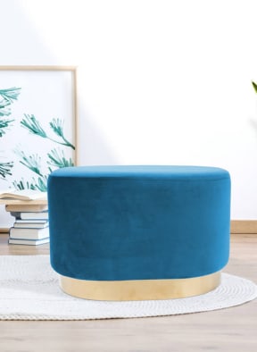 Kayoom Hocker NANO 410, Farbe: BLAU (Bild 1)