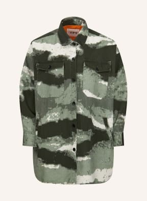 YOUNG POETS Hemdjacke MALISA CAMO 231 Regular Fit, Farbe: KHAKI (Bild 1)