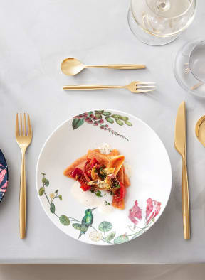 Villeroy & Boch Suppenteller AVARUA, Farbe: GELB/ GRÜN/ BLAU/ ROT (Bild 1)