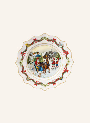 Villeroy & Boch Speiseteller 2022 ANNUAL CHRISTMAS EDITION, Farbe: GELB/ GRÜN/ BLAU/ ROT (Bild 1)