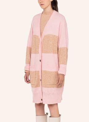 TRUE RELIGION Long Cardigan Oversized, Farbe: BEIGE/ ROSA (Bild 1)