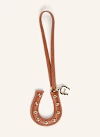 Brown leather tubular bag handle Henri Anya Hindmarch