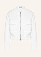BOSS logo-print cotton-blend track jacket