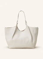 bally black quilted tote