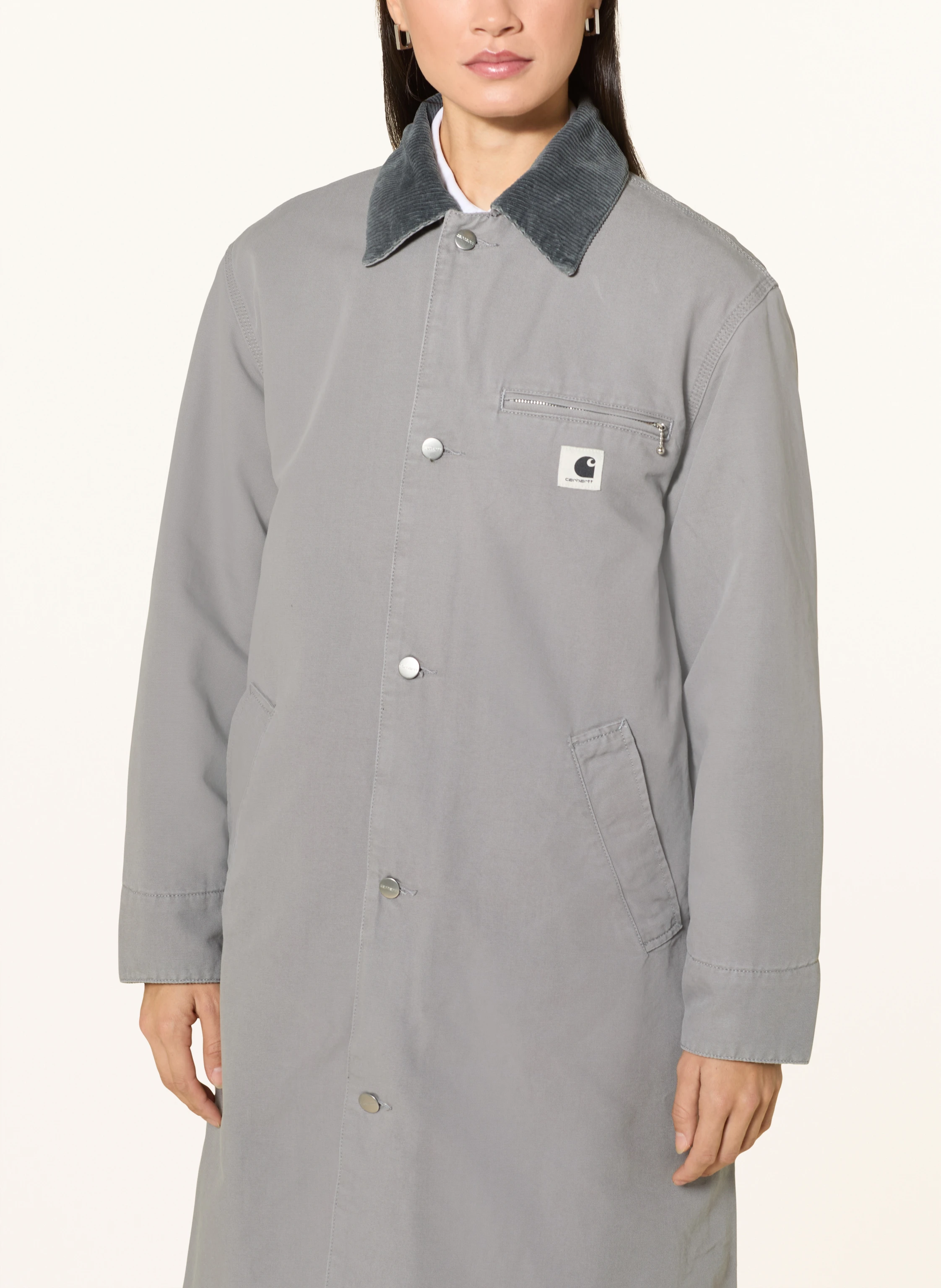 carhartt WIP WEBSTER COAT in gray / dark gray
