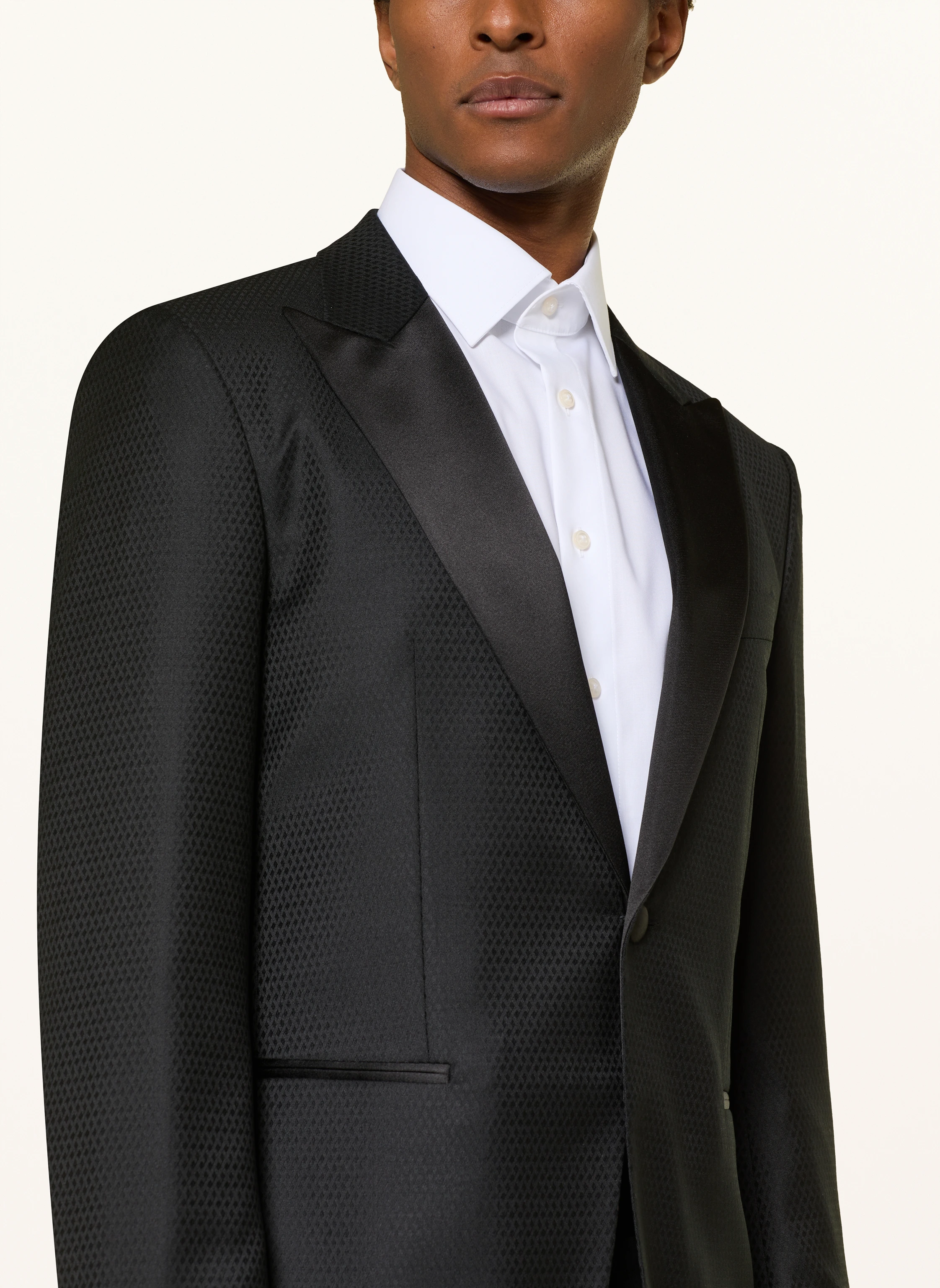 BOSS Sacou de smoking HUDSON Slim Fit: 001 BLACK