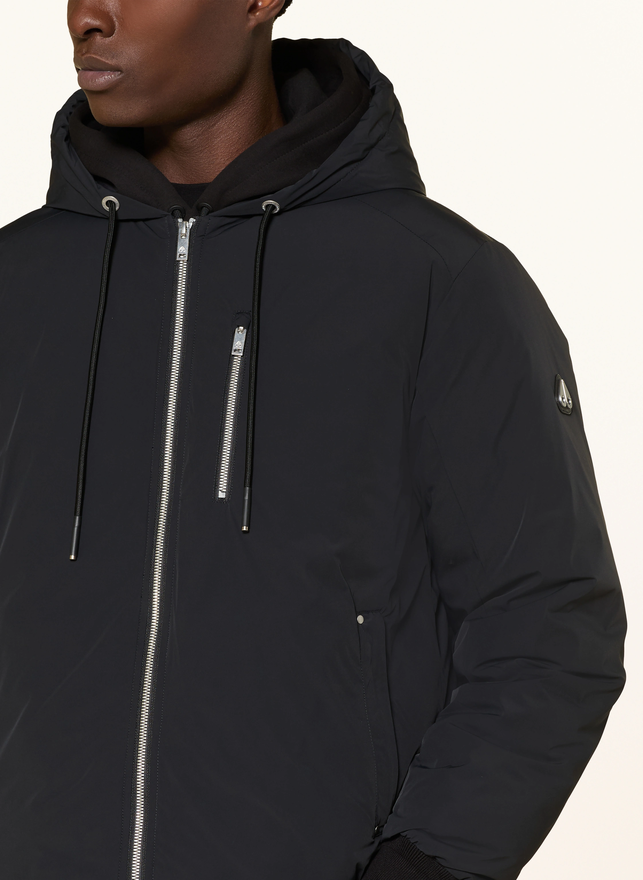 Zip Up Jacket Hoodie Jacke Schwarz MOOSE KNUCKLES NORTHDALE Down