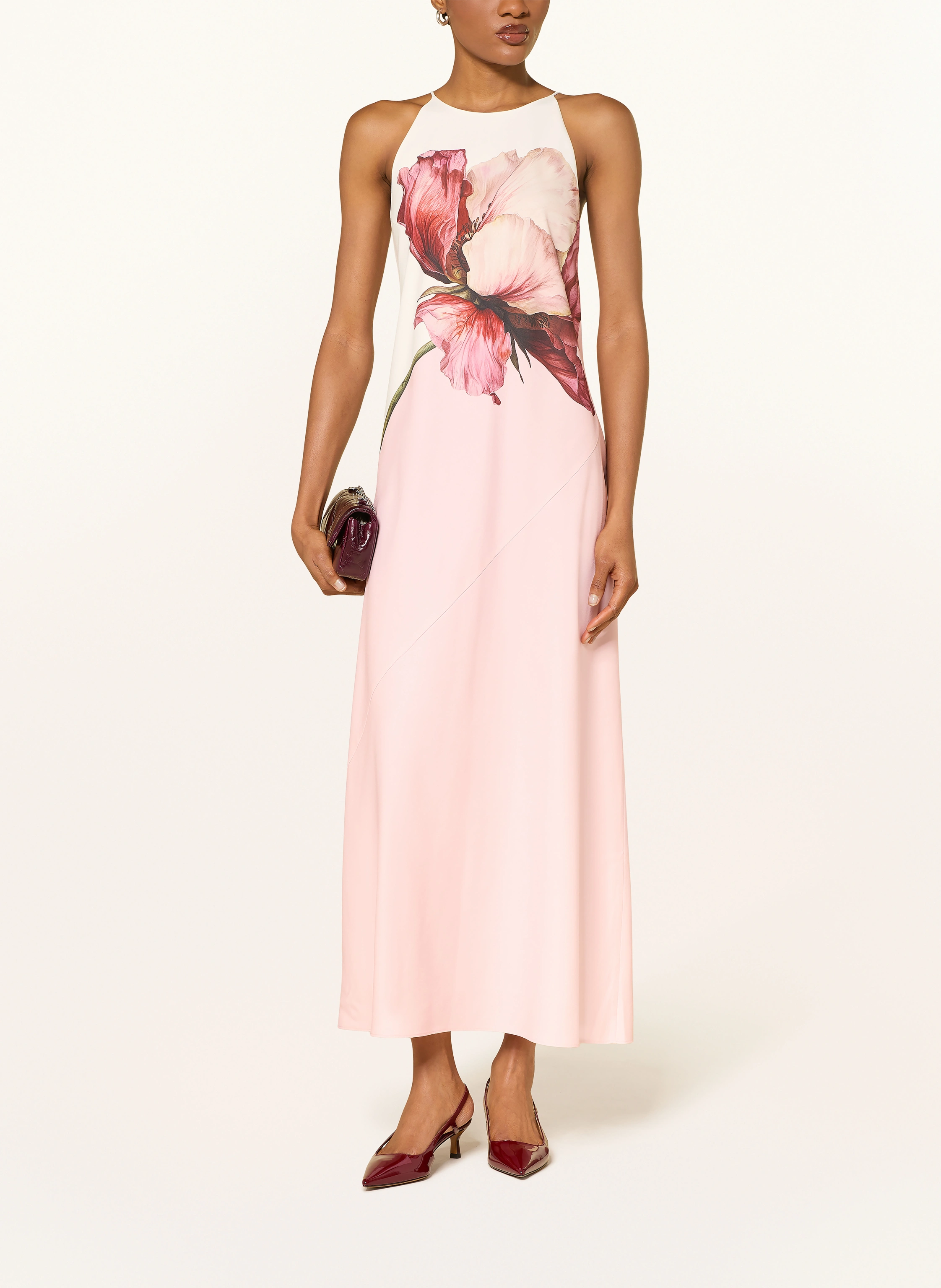 TED BAKER LOWELA Dress in pink / pink / dark red