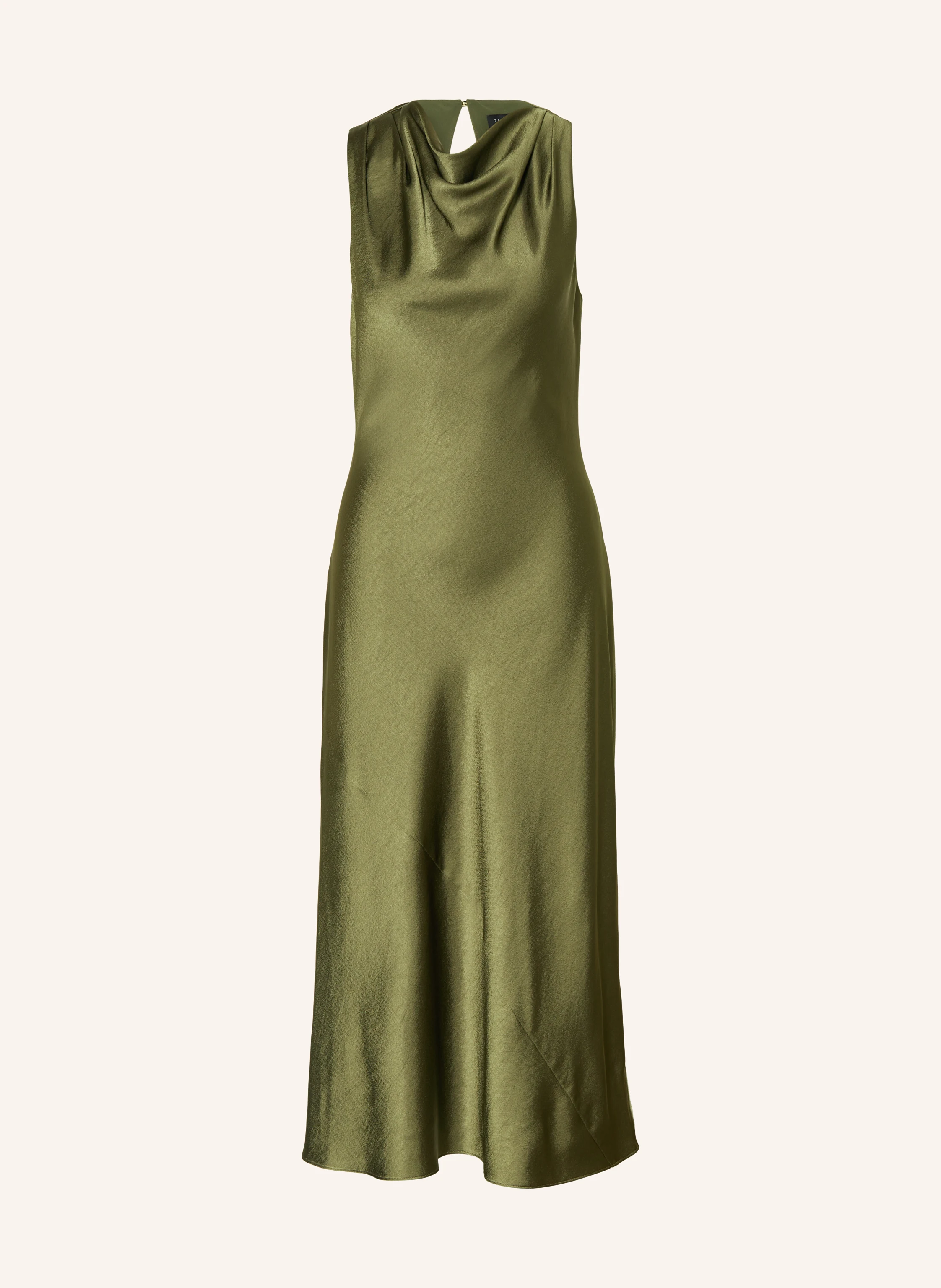 TED BAKER LIIMAA Satin Dress in dark green