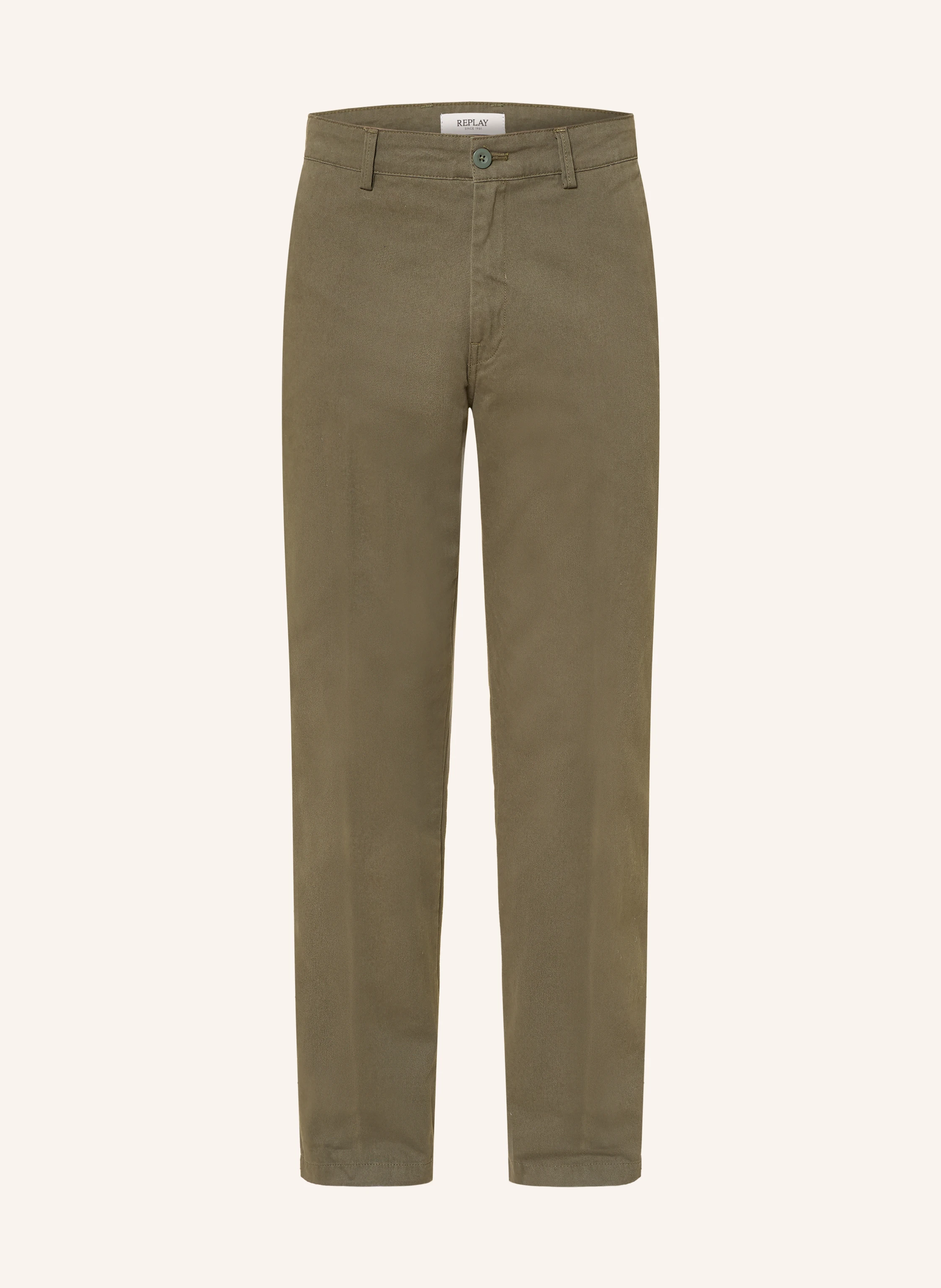 REPLAY Regular fit chino pants: KHAKI