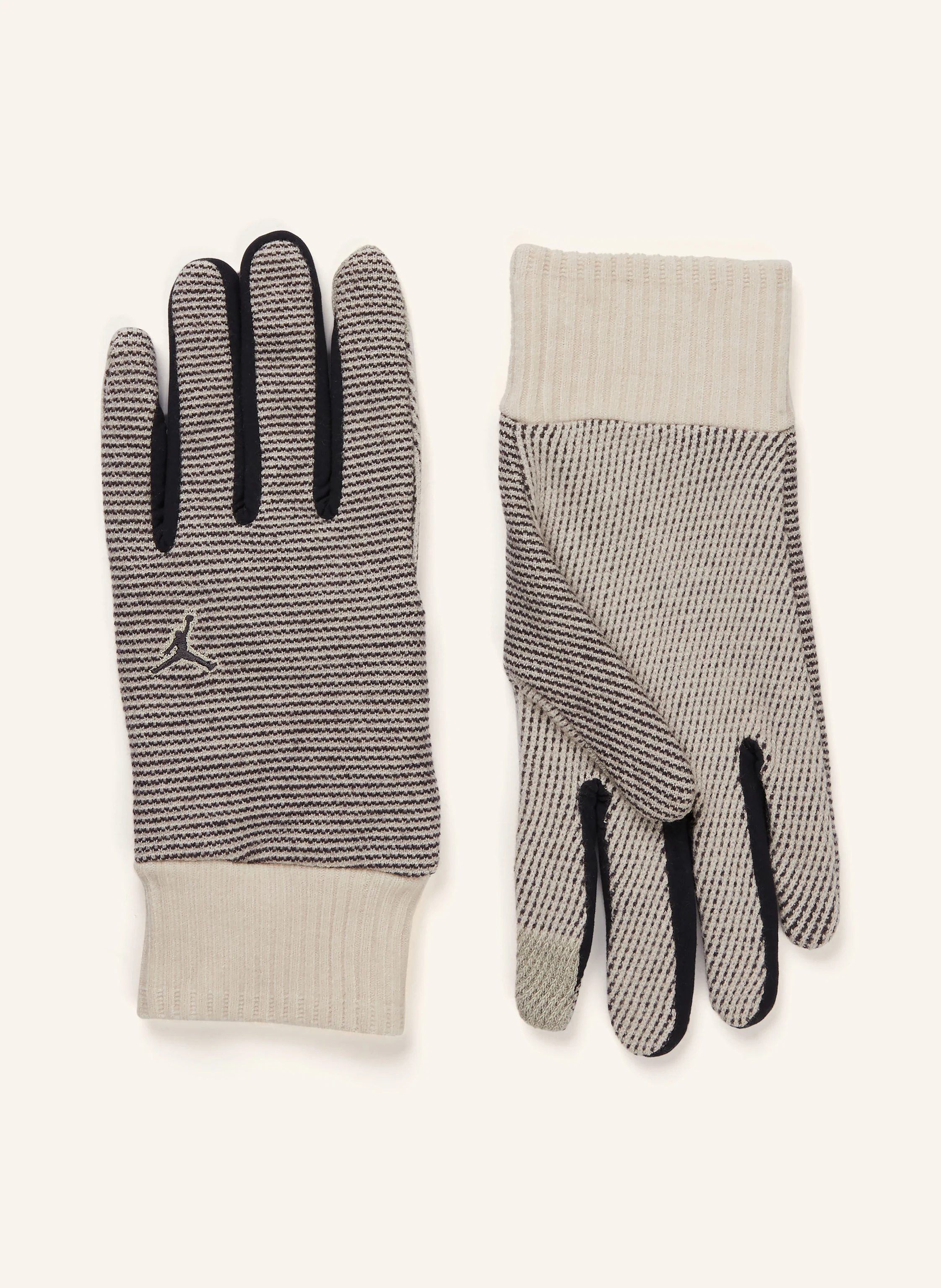 JORDAN Multisport-Handschuhe JORDAN AIRY mit Touchscreen-Funktion in ecru /  schwarz
