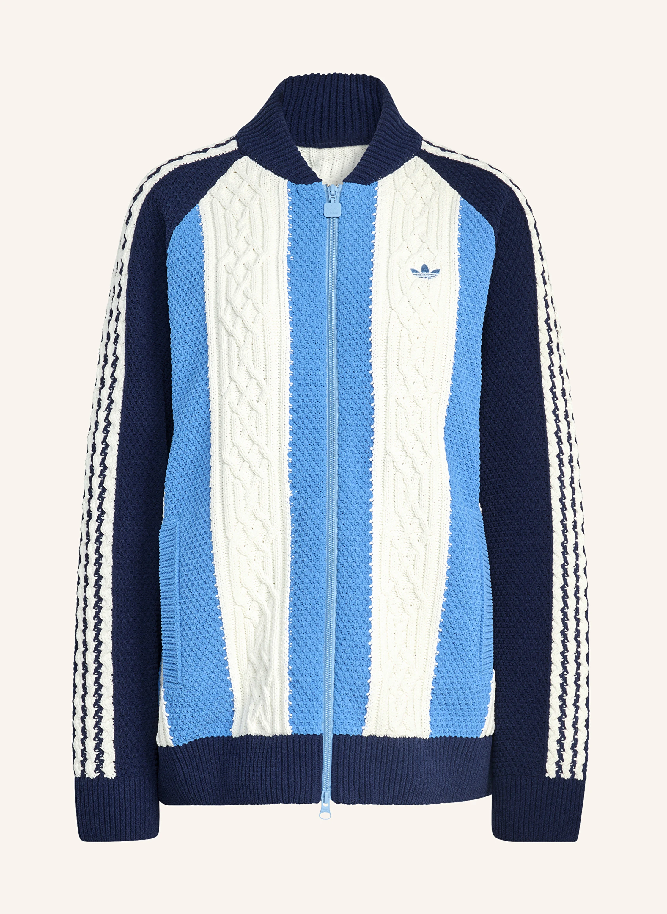 adidas Originals ARCHIVE CUTLINE KNIT cardigan in dark blue