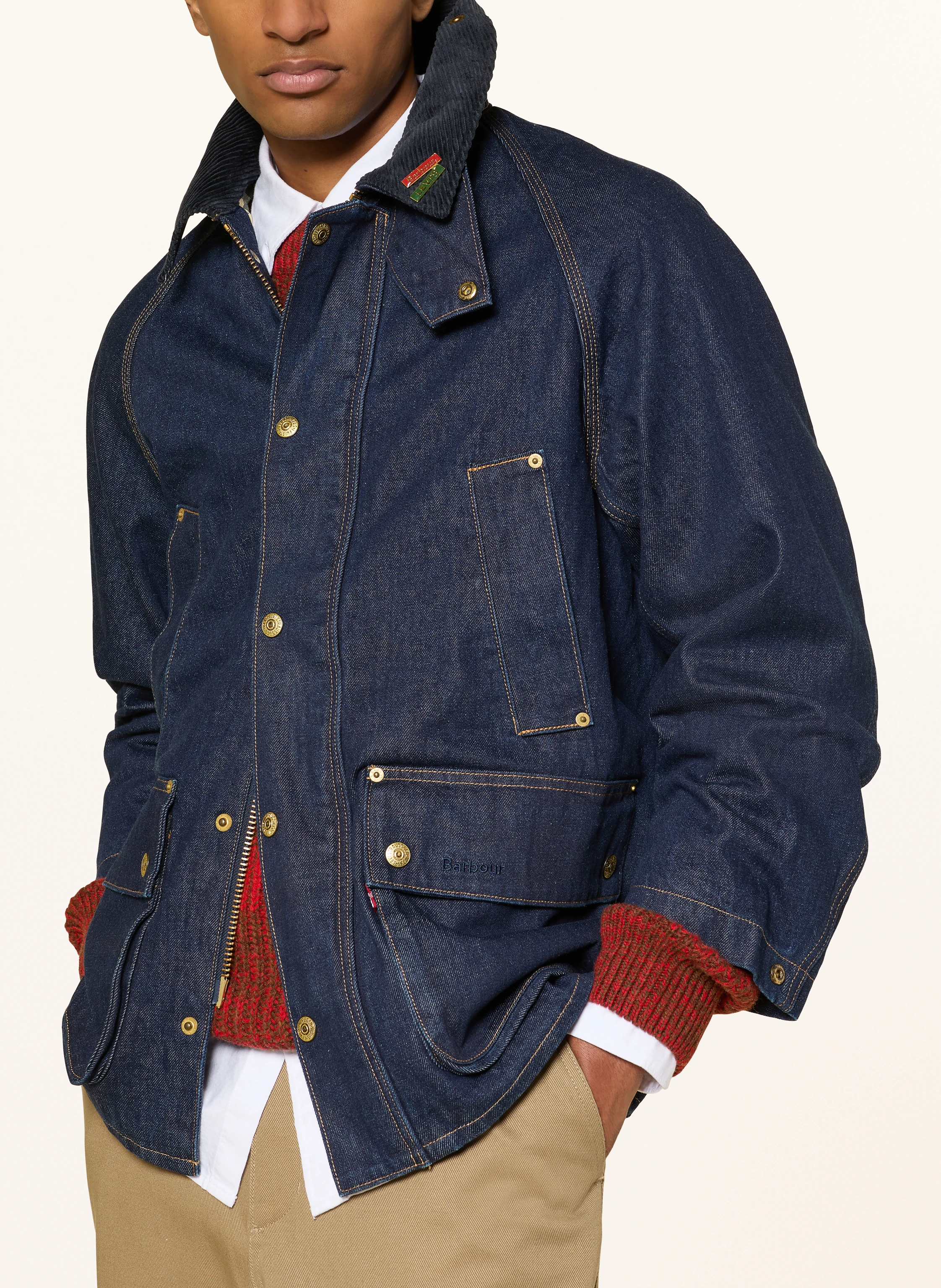 Barbour Denim jacket OS BEDALE DENIM Levi's® × Barbour in dark blue