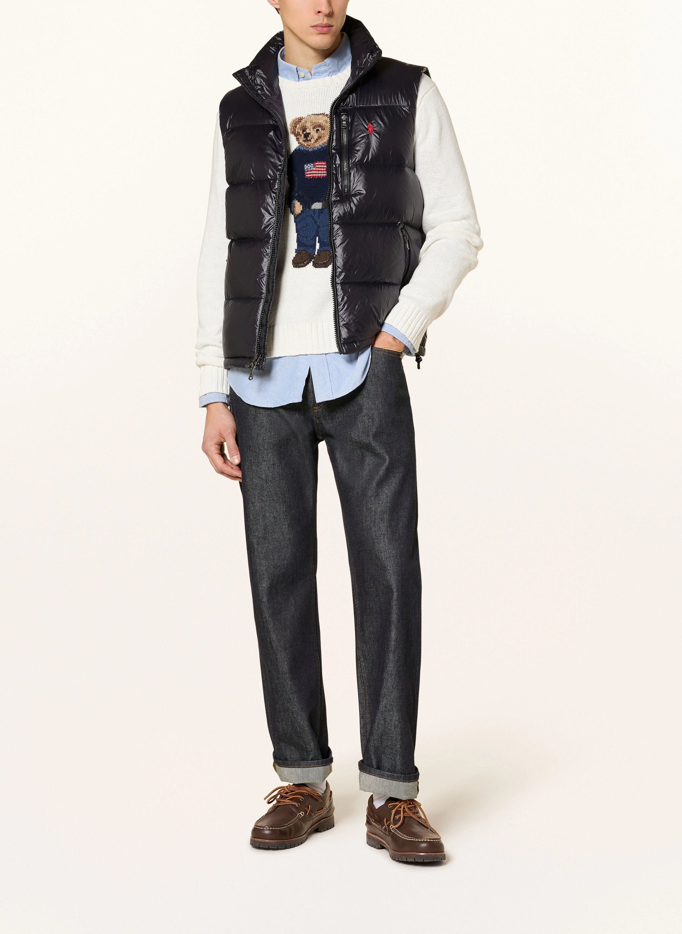 POLO RALPH LAUREN down vest in black