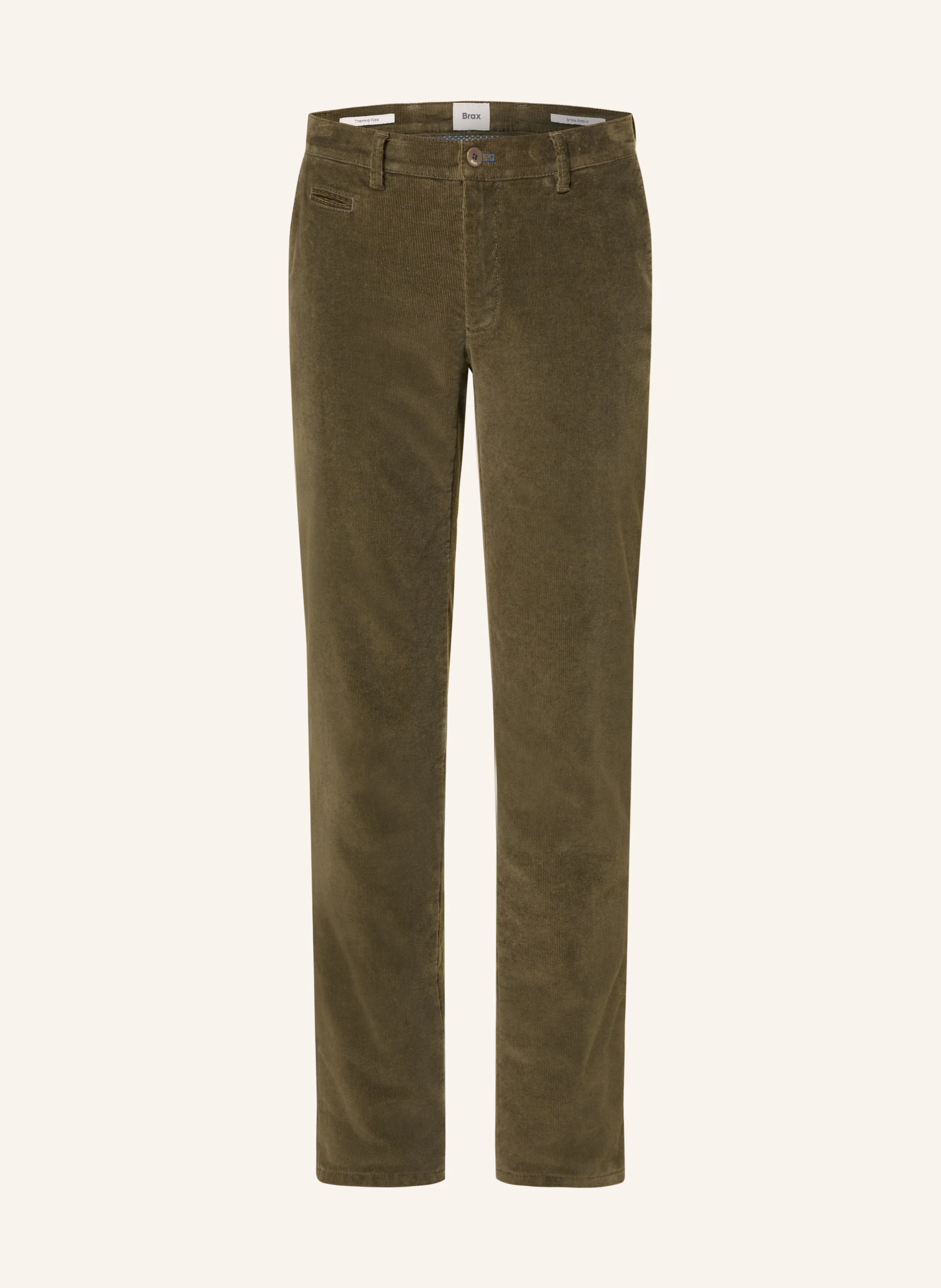 BRAX FABIO TT Modern Fit corduroy pants: 33 OLIVE