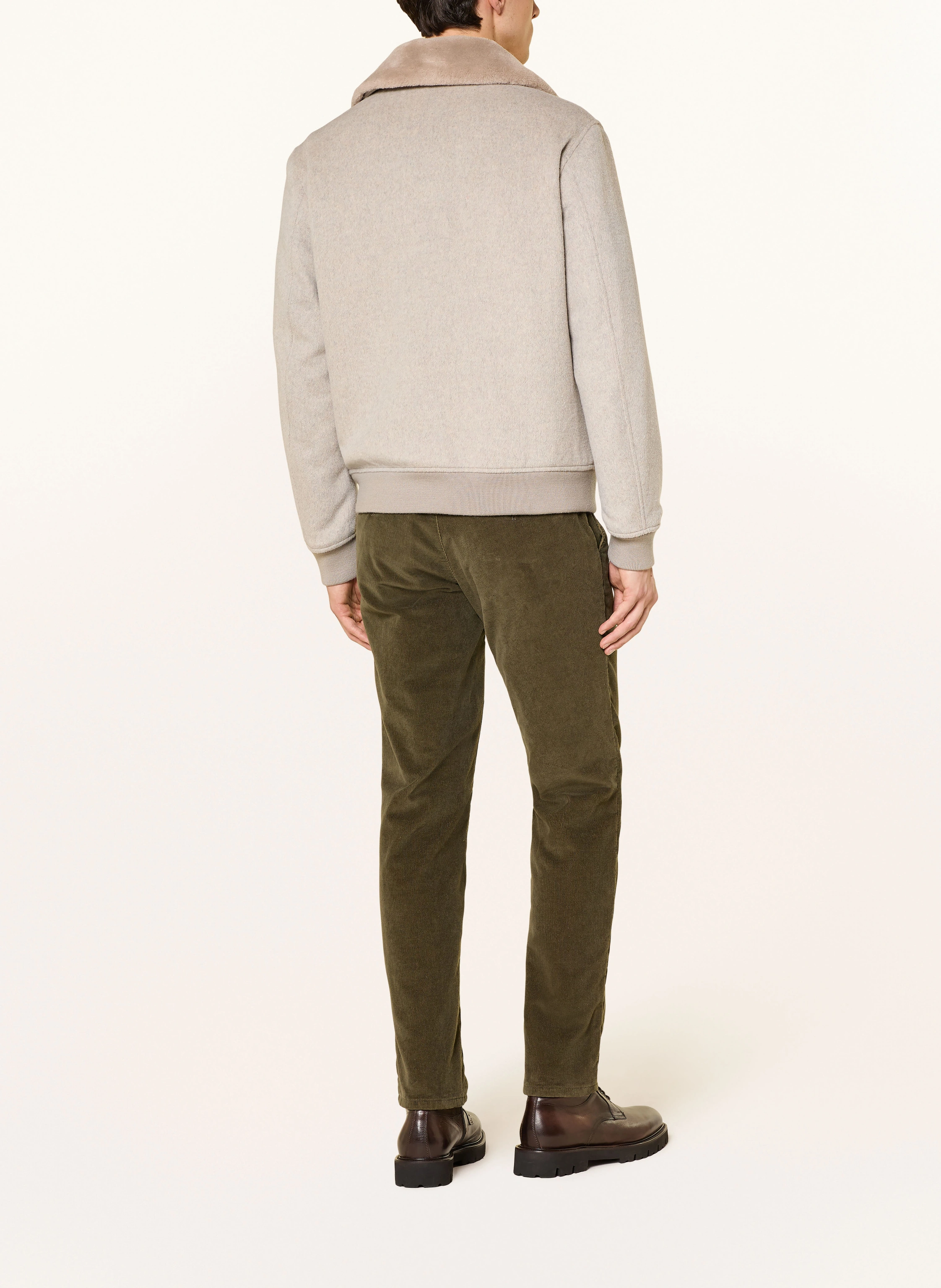 BRAX FABIO TT Modern Fit corduroy pants: 33 OLIVE