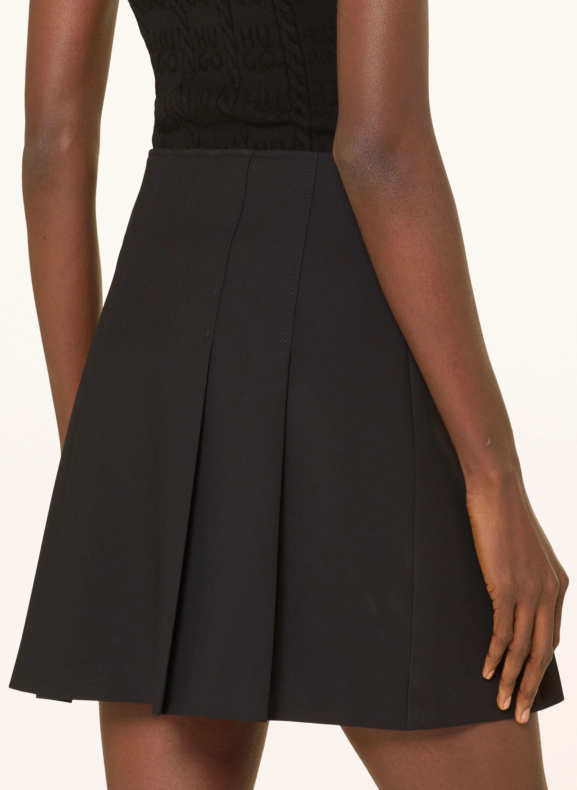 Jupe Plissée Topshop - Couleur Bleu Pâle, Longueur Genou, En Polyester Facile D'entretien - Taille Standard