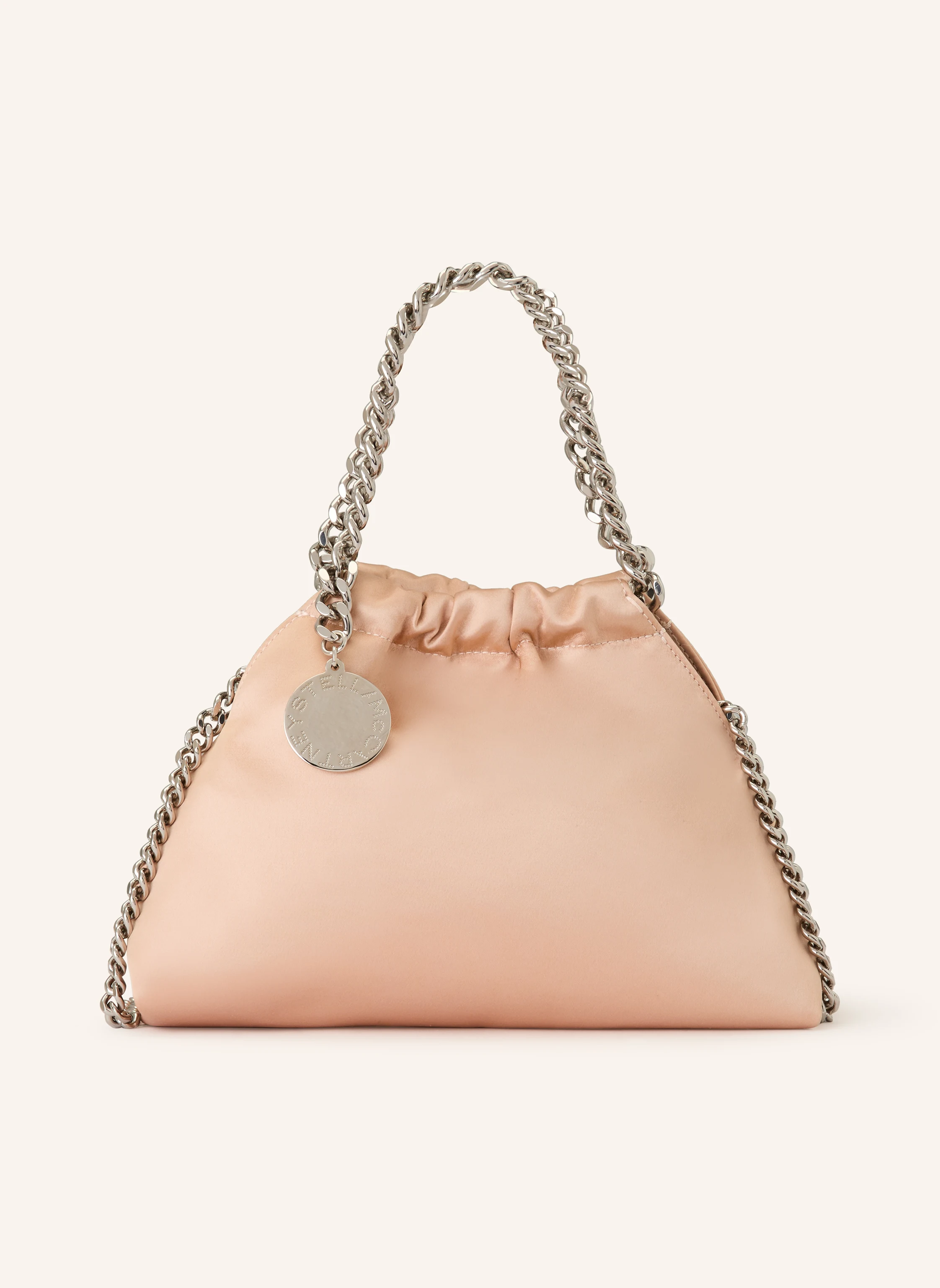 STELLA McCARTNEY Axelväska FALABELLA: LJUSORANGE / SILVER
